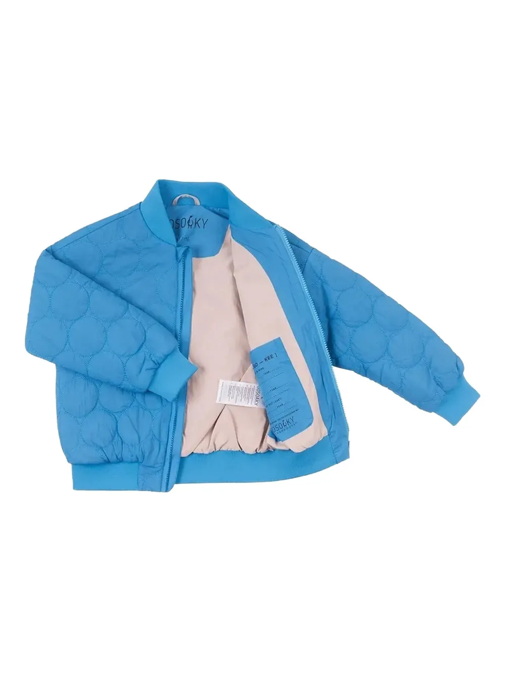 Gosoaky Pig Out Circle-quilted Bomber Jacket In Blue