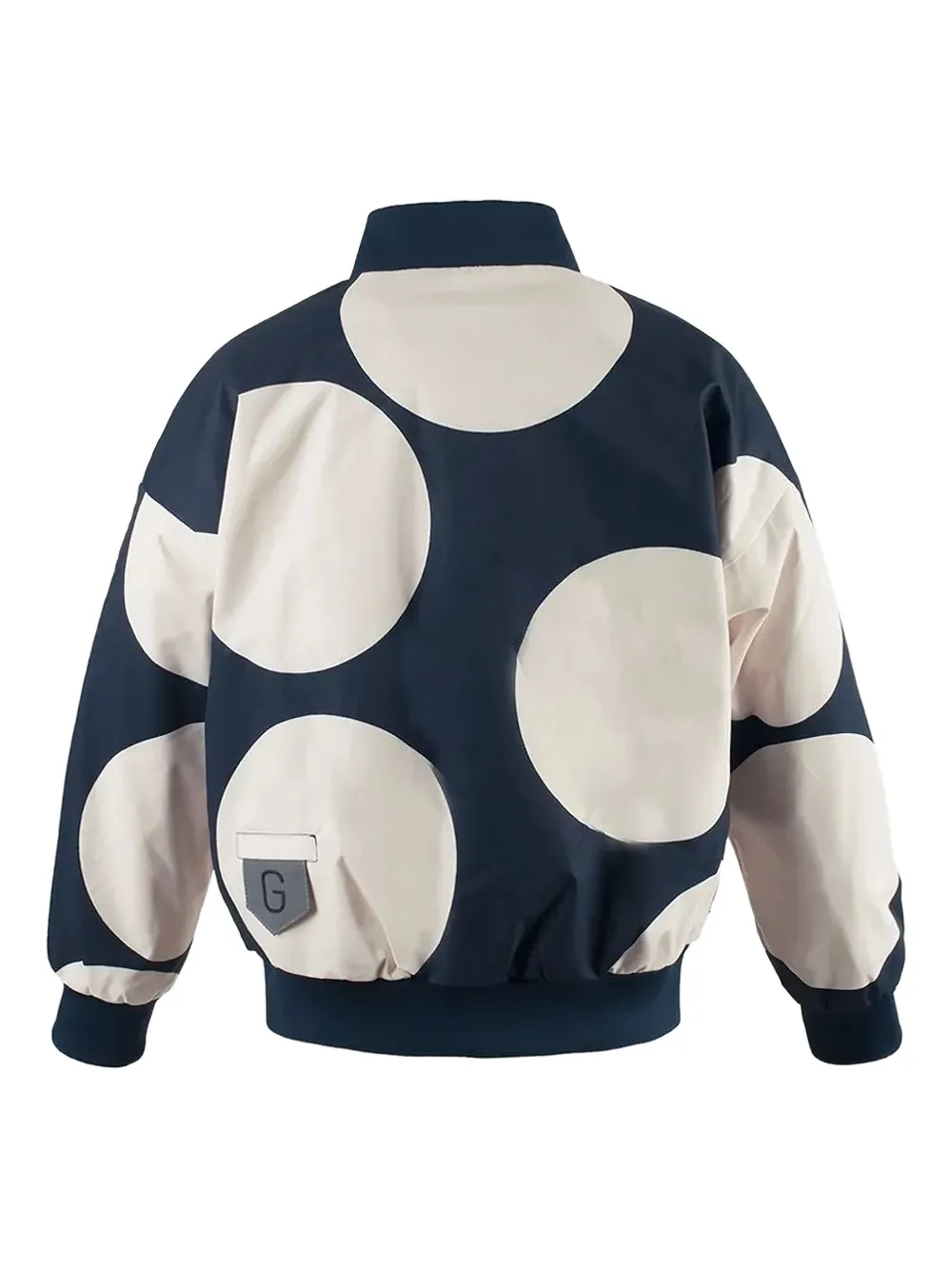 Gosoaky Pig Out Polka-dot Bomber Jacket In Blue