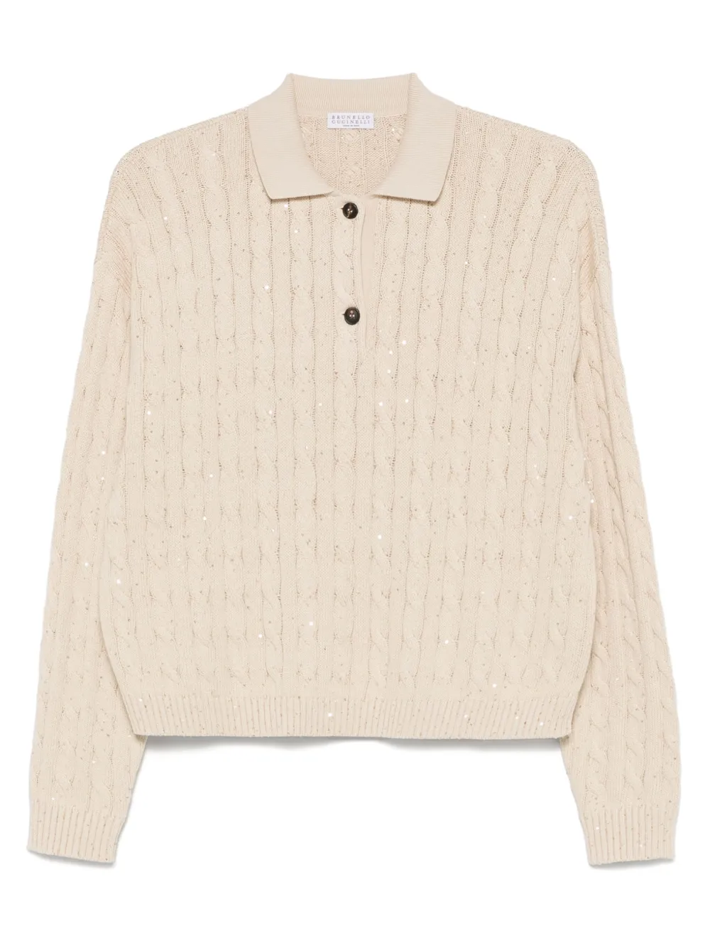 Brunello Cucinelli Cable-knit Polo Shirt
