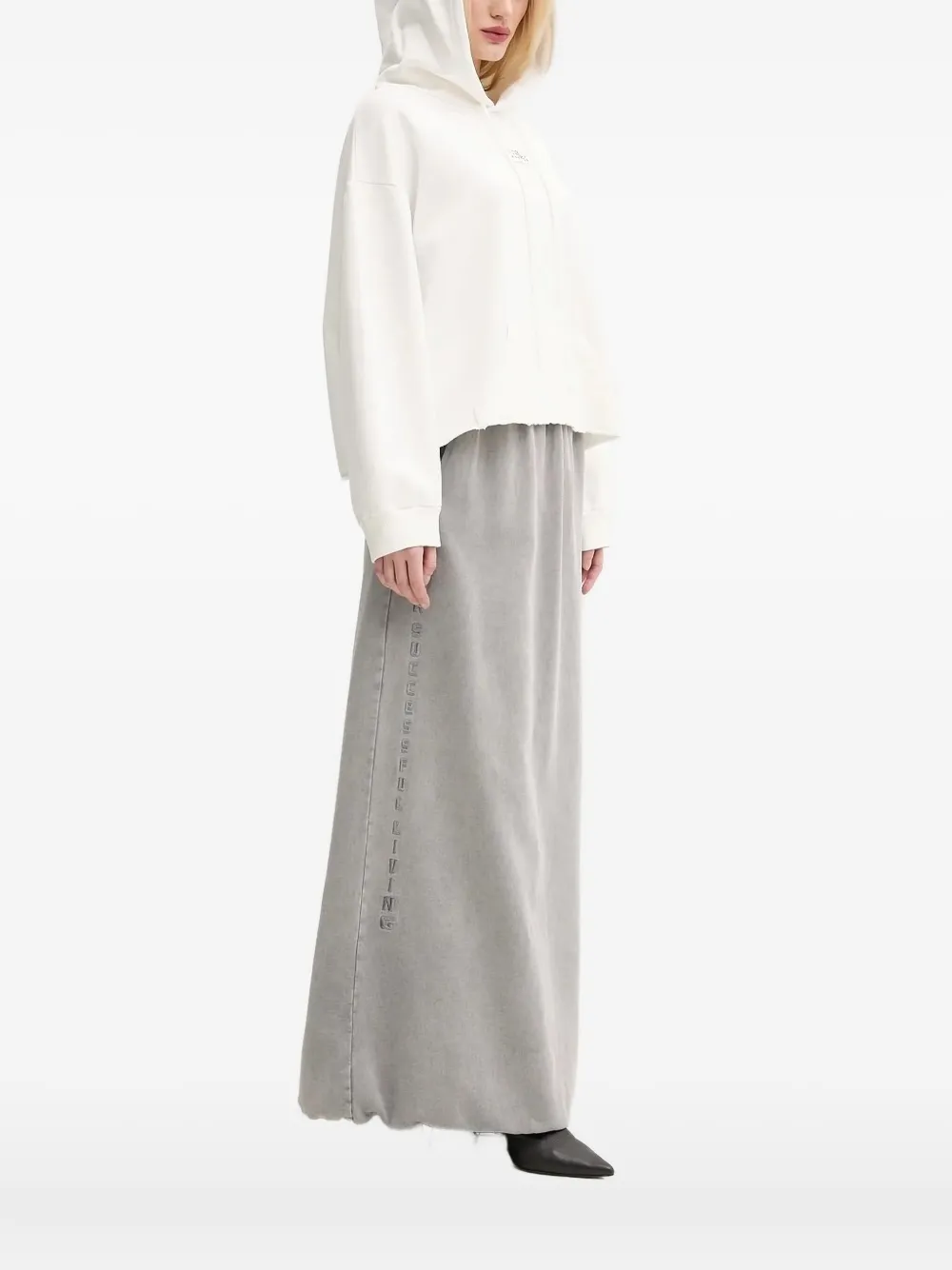 MM6 Maison Margiela cotton hoodie Wit