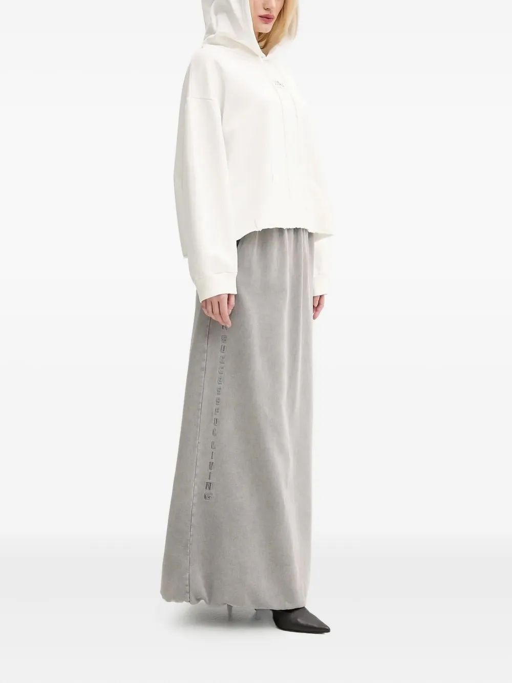 MM6 Maison Margiela cotton hoodie Wit
