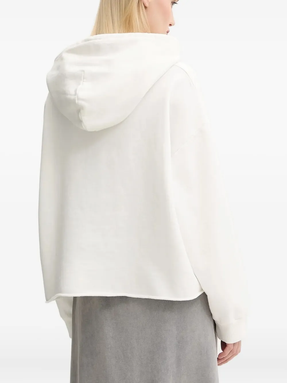 MM6 Maison Margiela cotton hoodie Wit