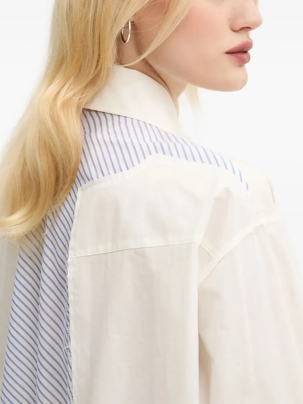 MM6 Maison Margiela Blouse met gestreept vlak Wit