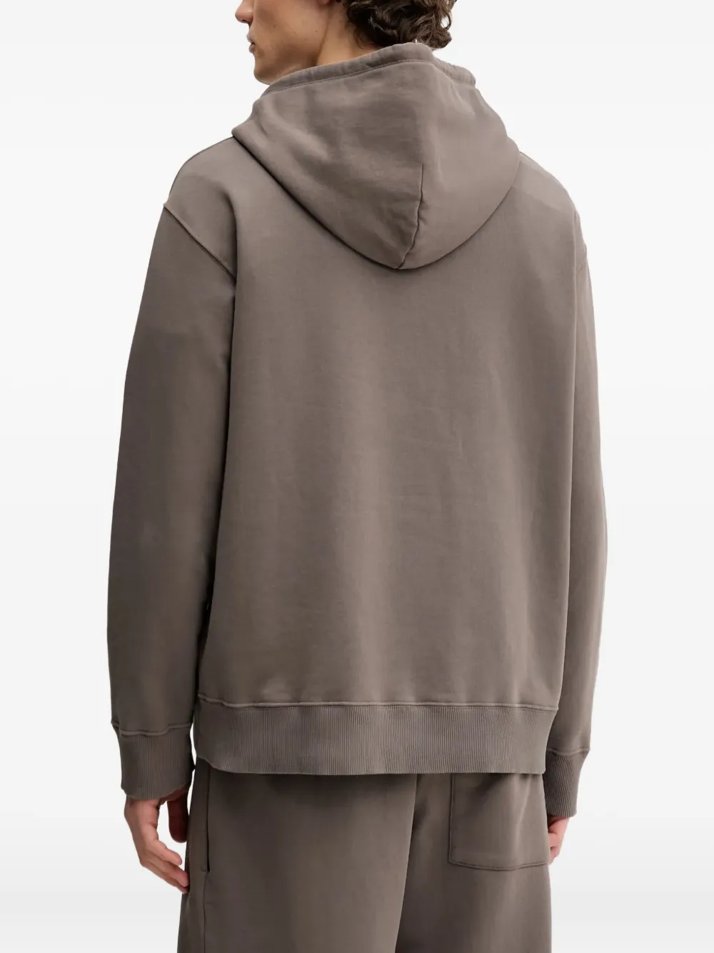 MM6 Maison Margiela number-label hooded sweatshirt Bruin