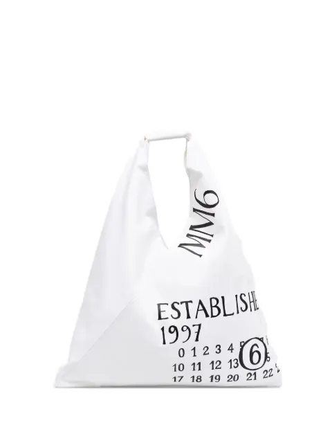 MM6 Maison Margiela numbers motif Japanese tote bag