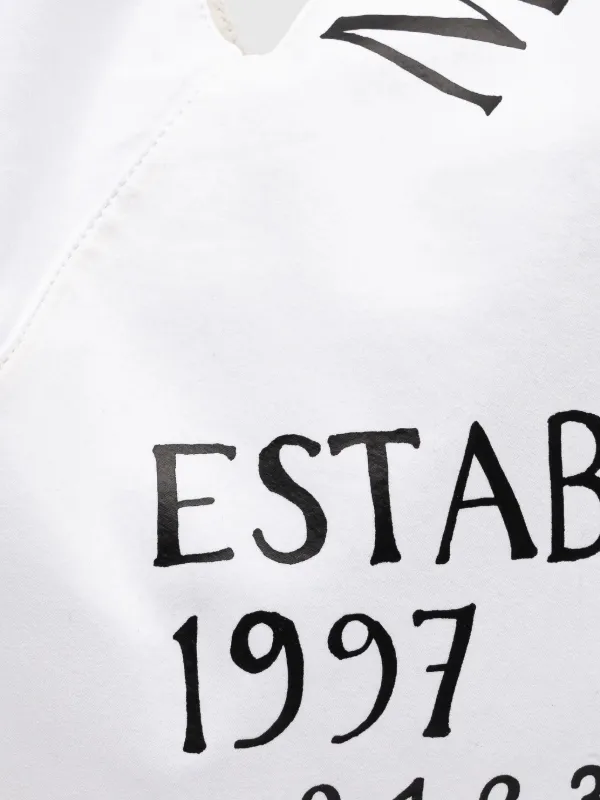 MM6 Maison Margiela Numbers Motif Japanese Tote Bag | White