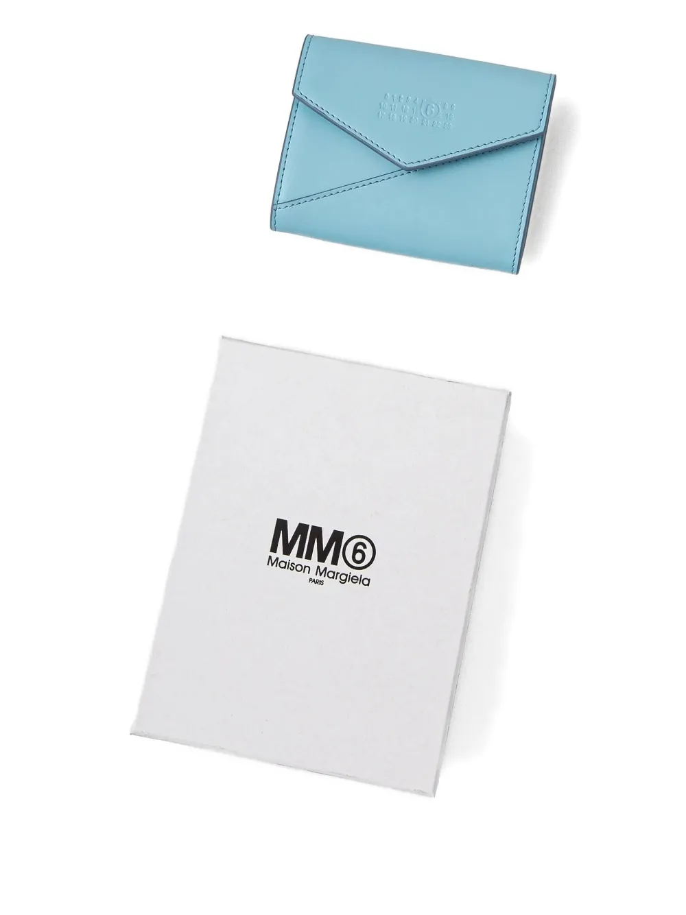 Mm6 Maison Margiela Leather Wallet In Blue