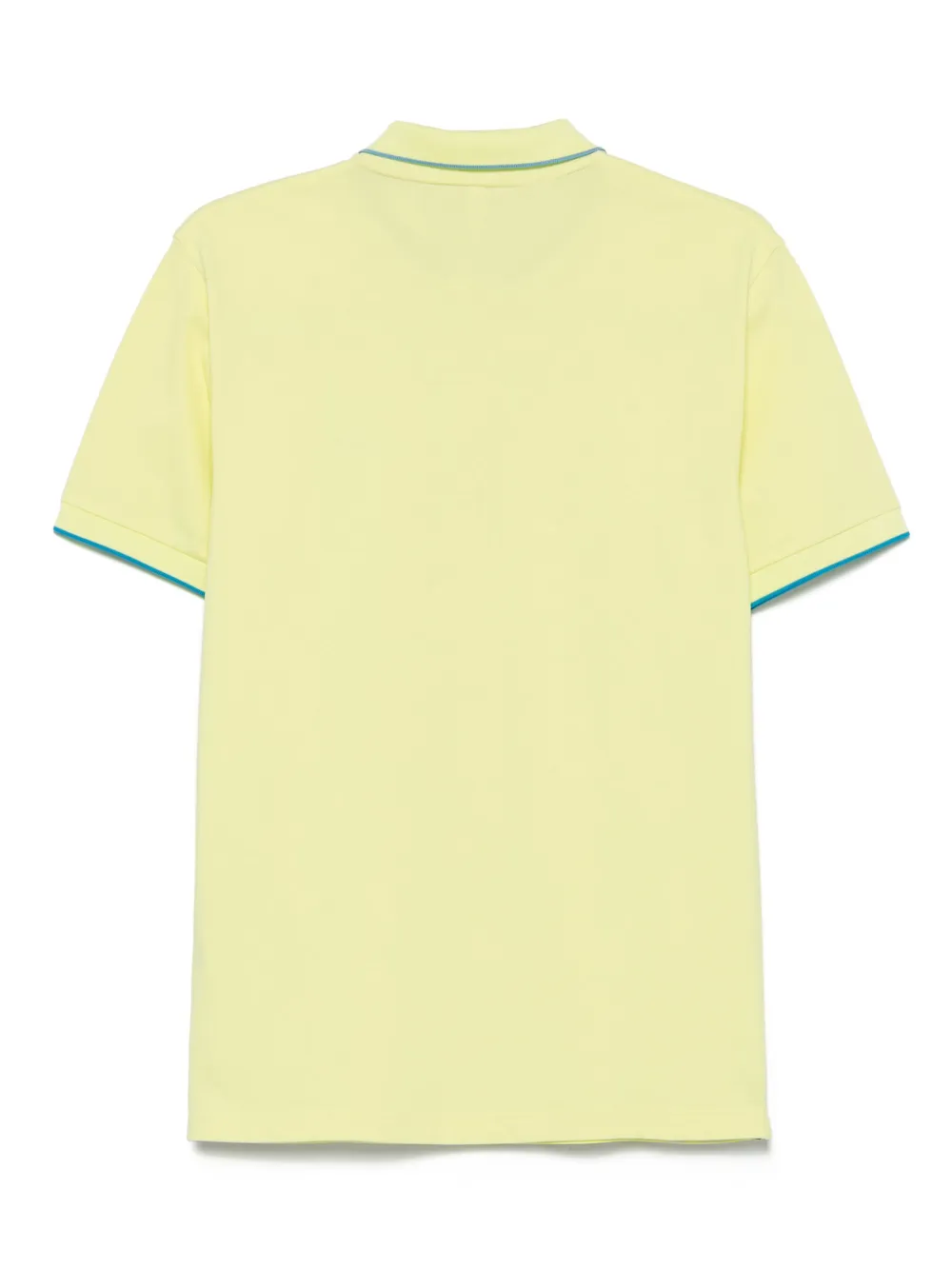 Sun 68 Poloshirt met contrasterende afwerking - Geel