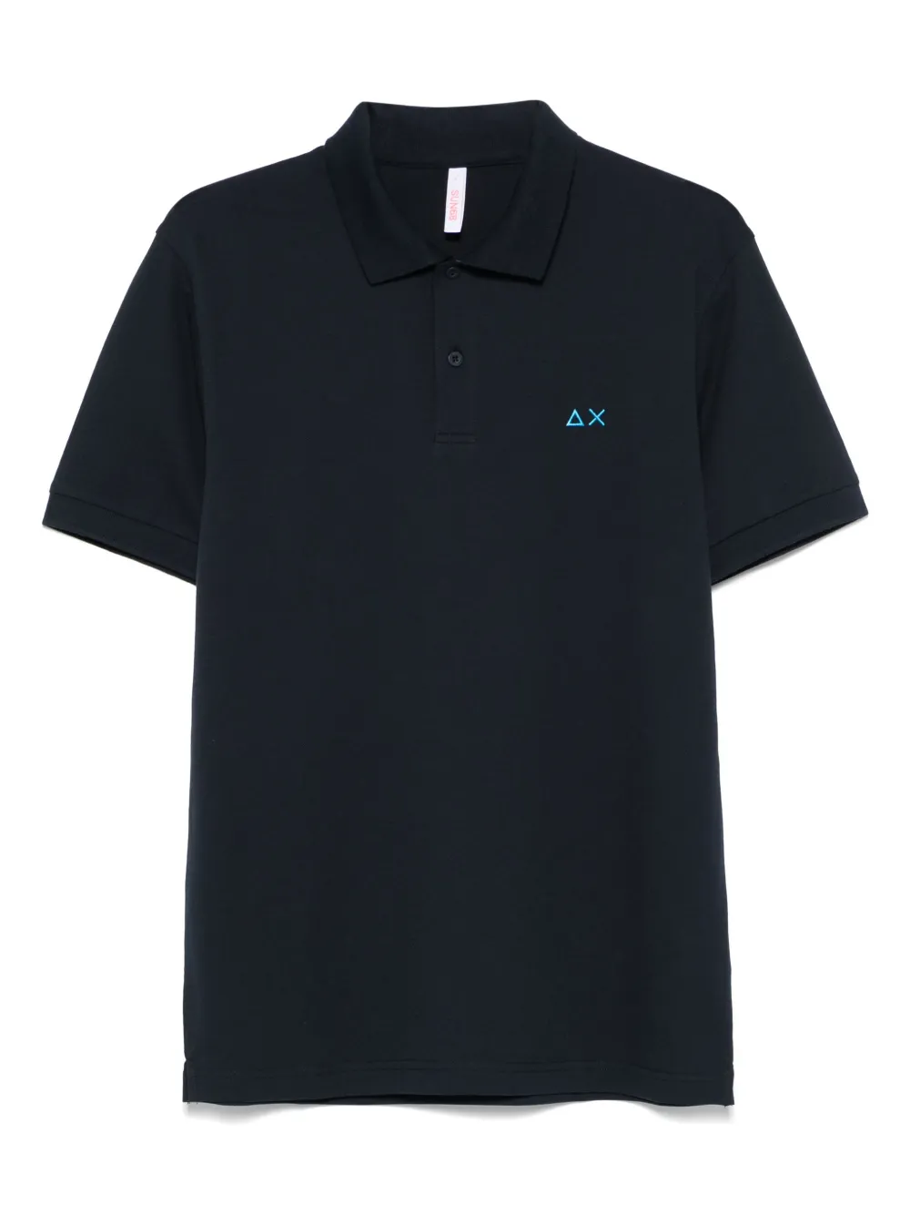 Sun 68 floral-print polo shirt | Blue | Image 1