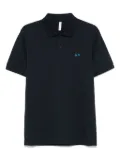 Sun 68 floral-print polo shirt - Blue