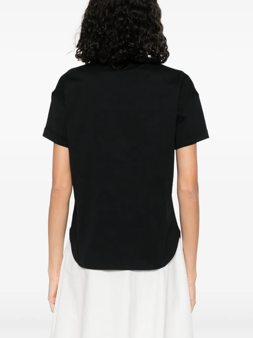 Brunello Cucinelli T-shirt met kettingdetail Zwart