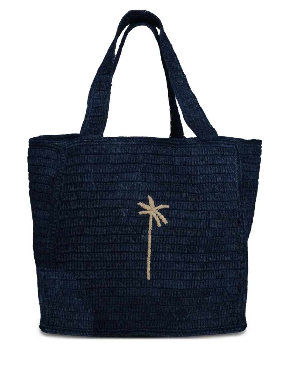 embroidered-logo tote bag