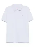 Sun68 floral-print polo shirt - White