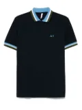 Sun 68 piqué-weave polo shirt - Blue