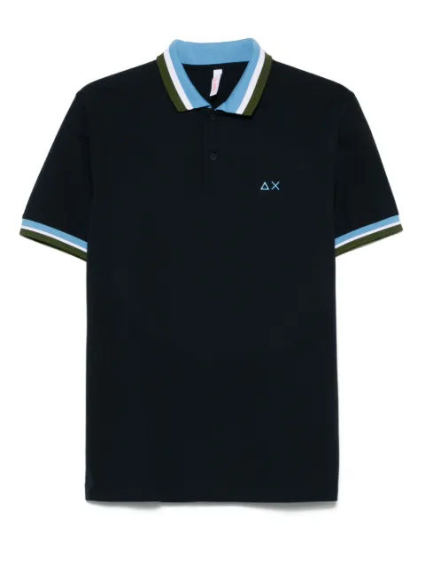Sun 68 piqué-weave polo shirt 