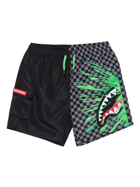 sprayground kid printed swim shorts