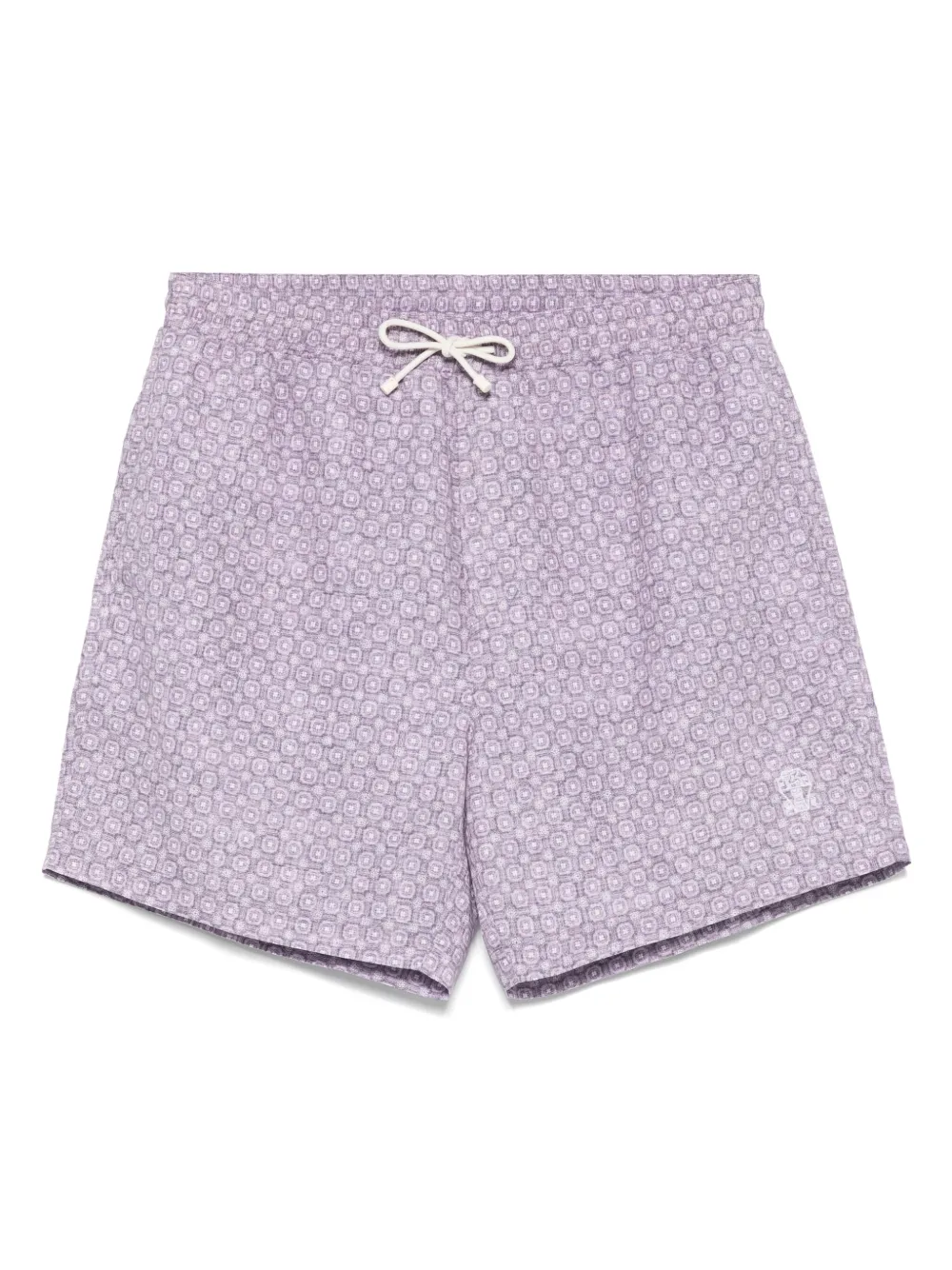 Brunello Cucinelli フローラル トランクス水着 - パープル Brunello Cucinelli フローラル トランクス水着 - パープル