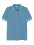 Sun68 contrast-stripes polo shirt - Blue