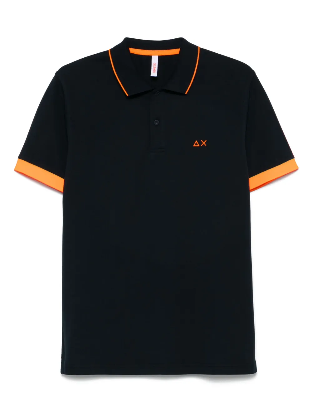 Sun 68 logo-embroidered polo shirt | Blue | Image 1