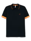 Sun 68 logo-embroidered polo shirt - Blue