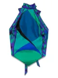 PUCCI Pesci-print tie-detail halter top - Green