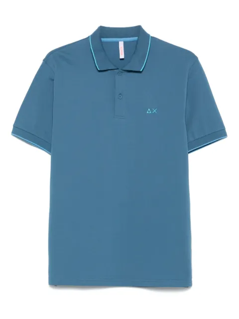 Sun 68 contrast-trim polo shirt 