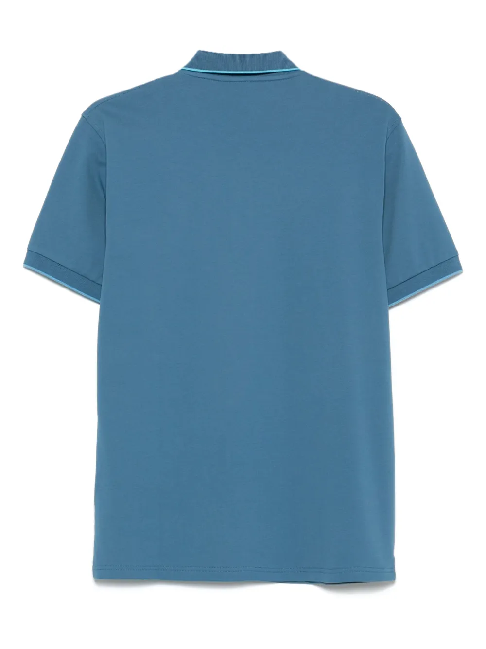 Sun 68 Poloshirt met contrasterende afwerking - Blauw
