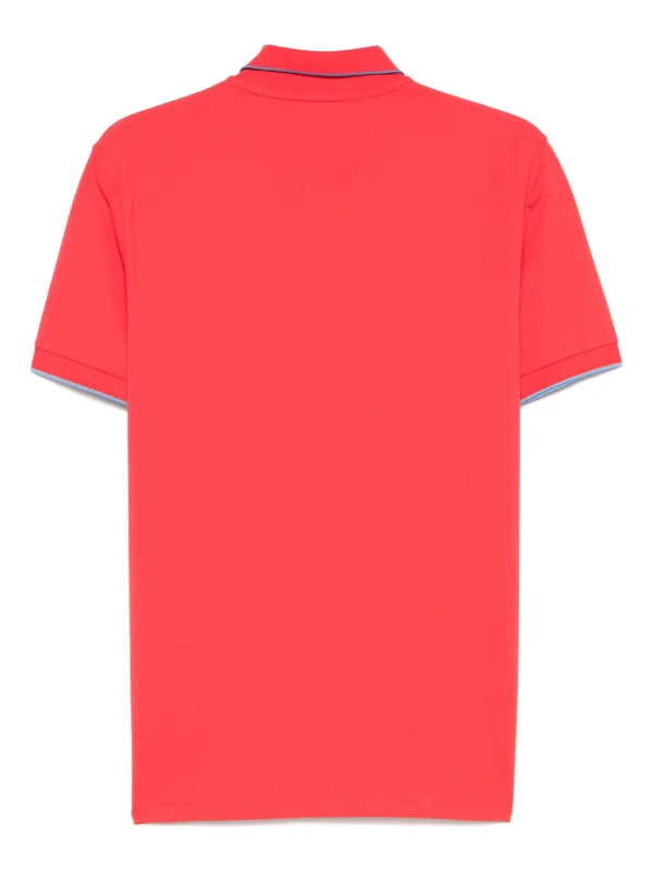 【関税&送料込】Sun 68 T-shirts and Polos Red Sun68 logo-embroidered Polo Shirt | Red | FARFETCH