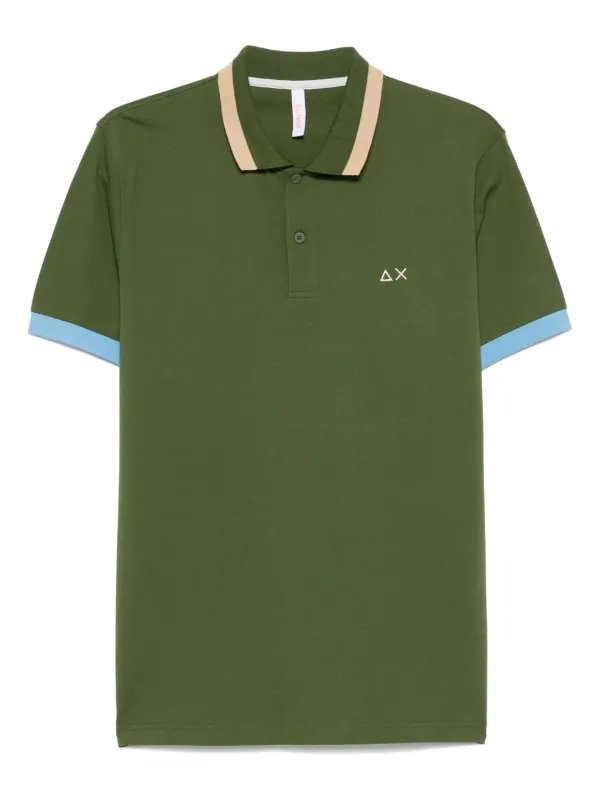 Polo Shirt Sun 68 Tshirt Sun68 Seahorse-embroidered Polo Shirt