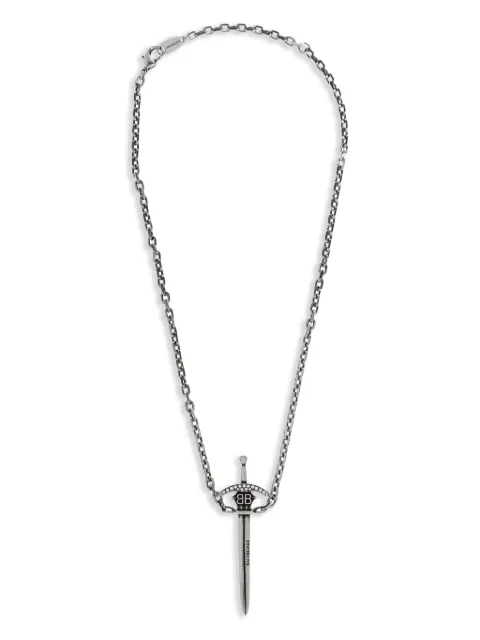 Balenciaga sword pendant necklace