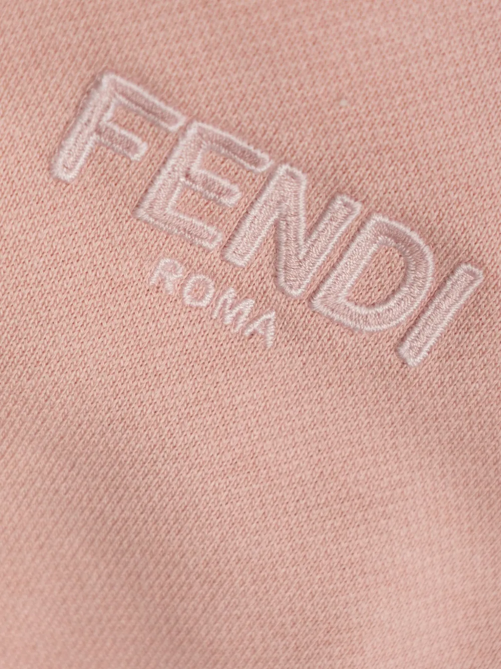 Fendi Kids Hoodie met rits Roze