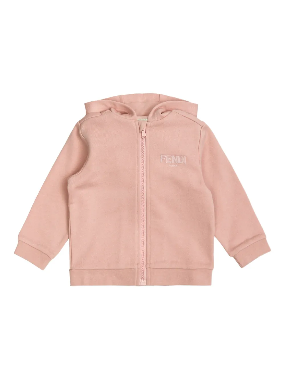 Fendi Kids Hoodie met rits Roze