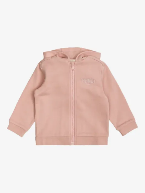 Fendi Kids hoodie con cierre