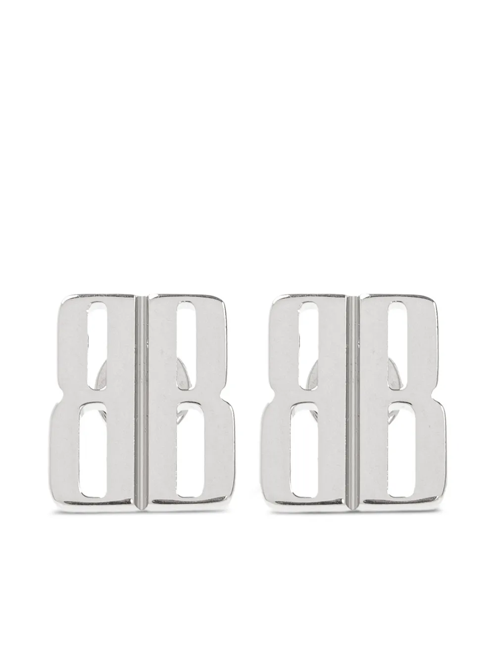 Balenciaga aretes con monograma | plateado | Image 1