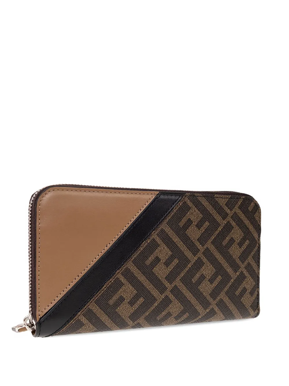 FENDI monogram canvas zip wallet | Brown | Image 1