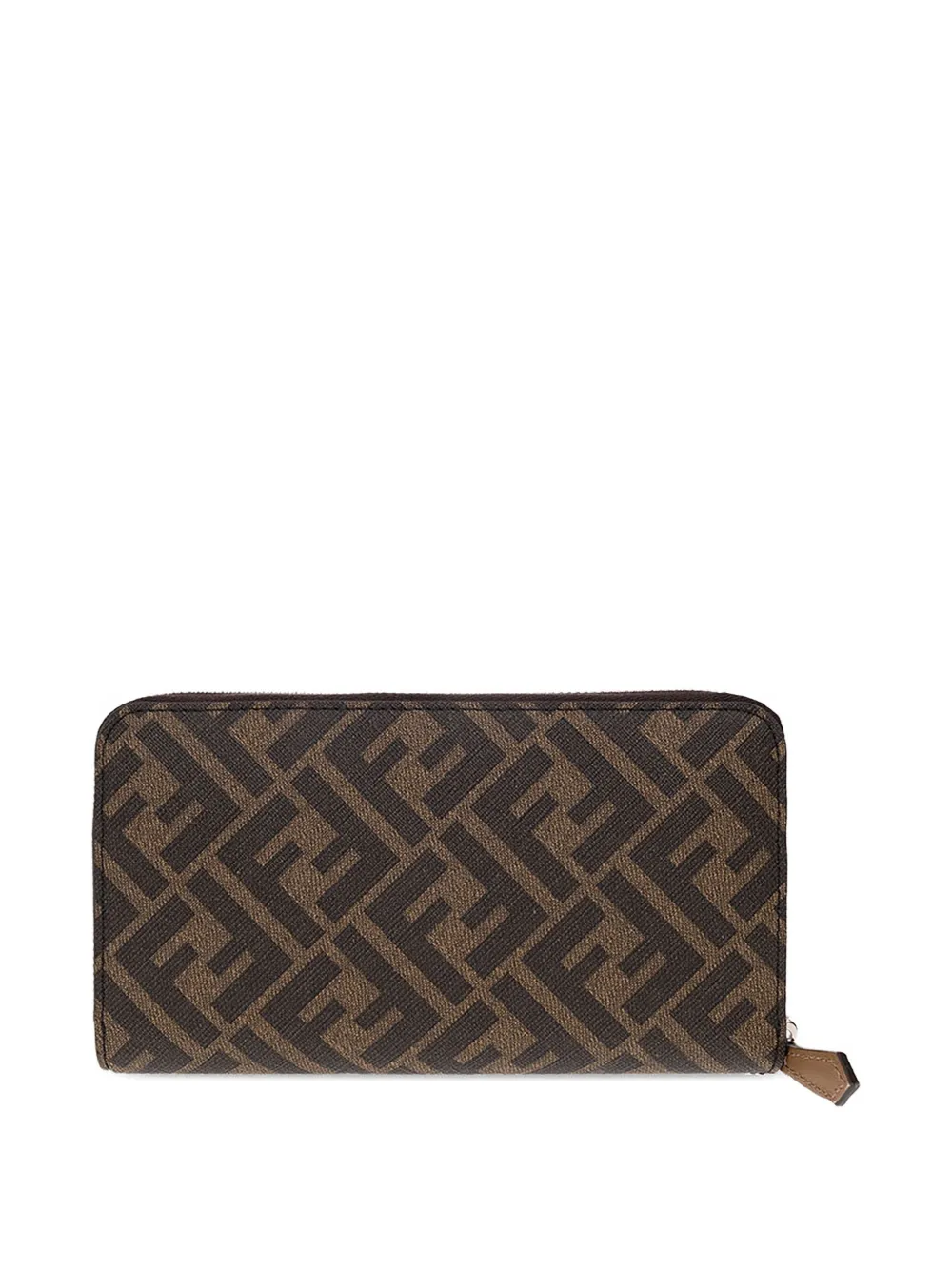 FENDI Canvas portemonnee met monogram Bruin