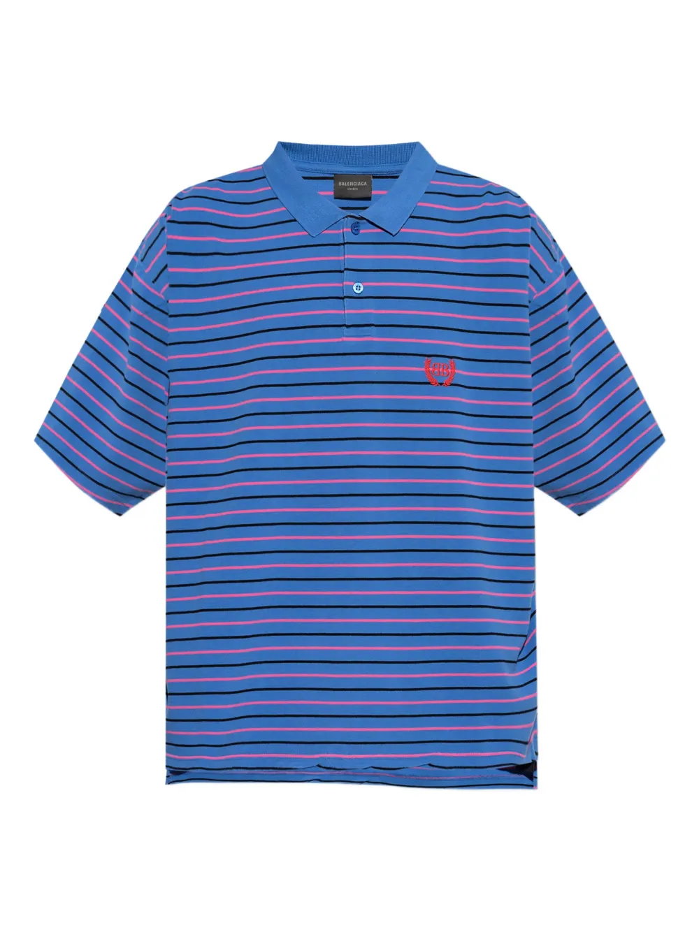 Balenciaga Camisa polo com listra | Azul | Image 1