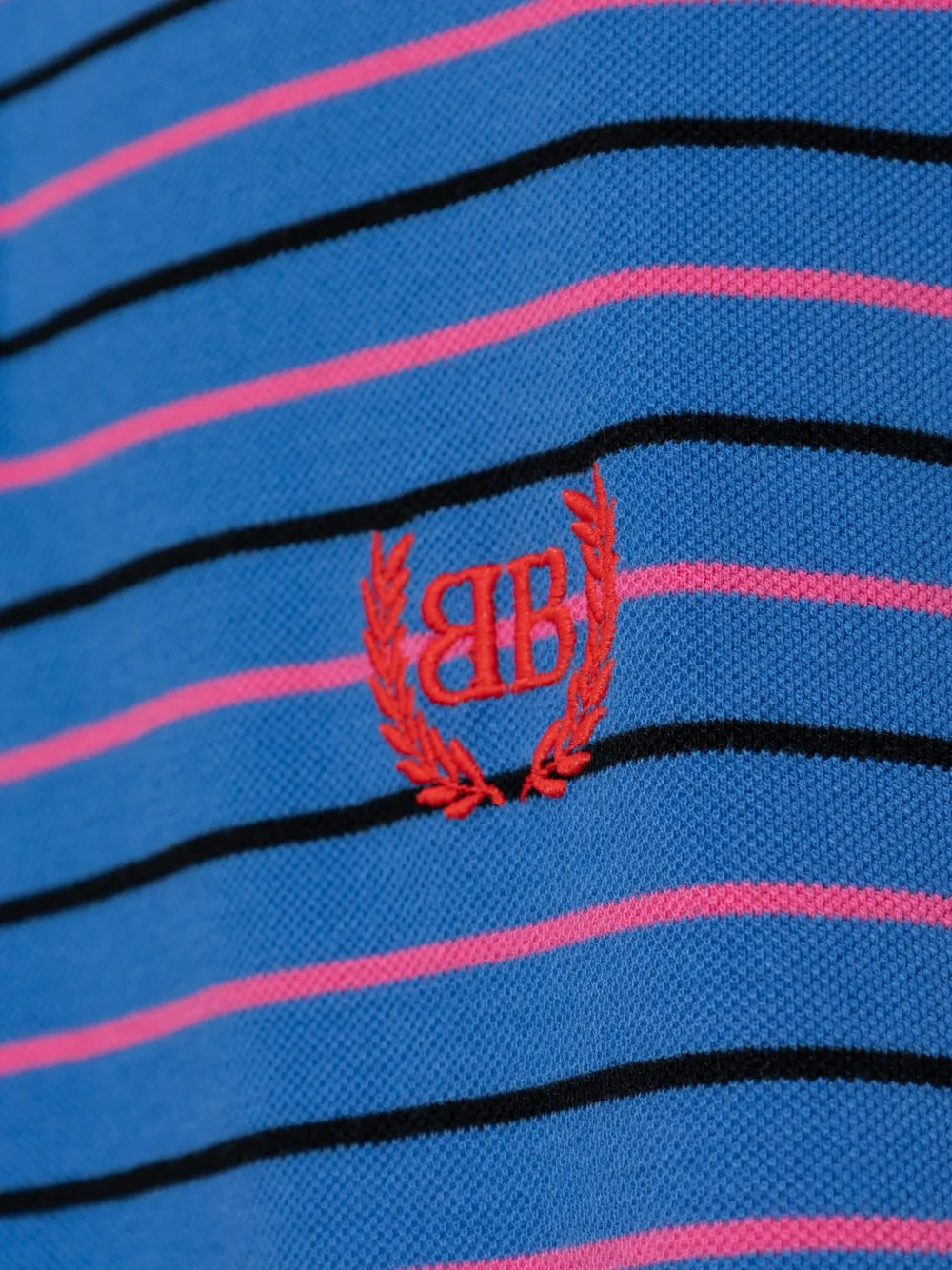 Balenciaga Gestreept poloshirt Blauw