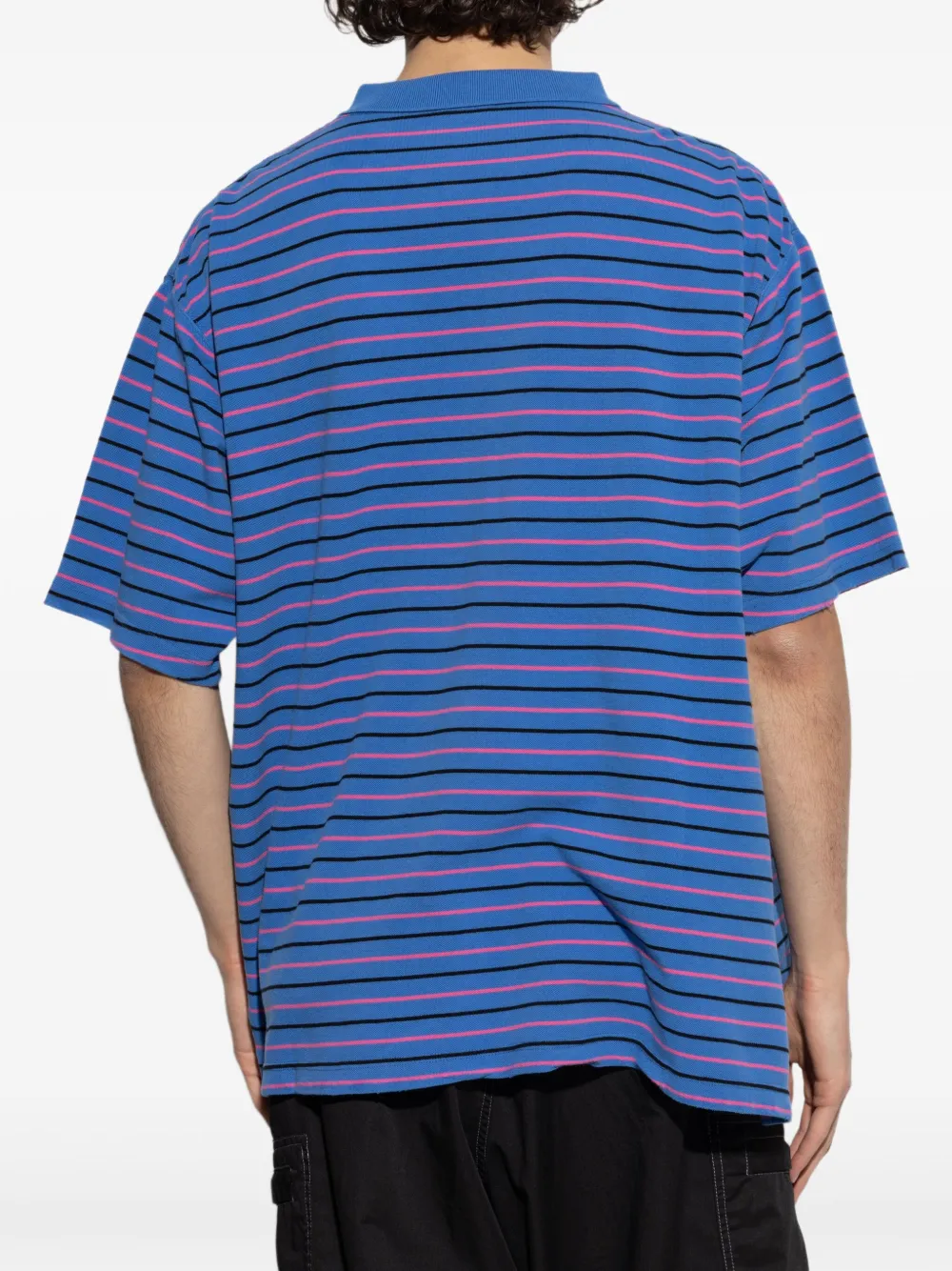 Balenciaga Gestreept poloshirt Blauw