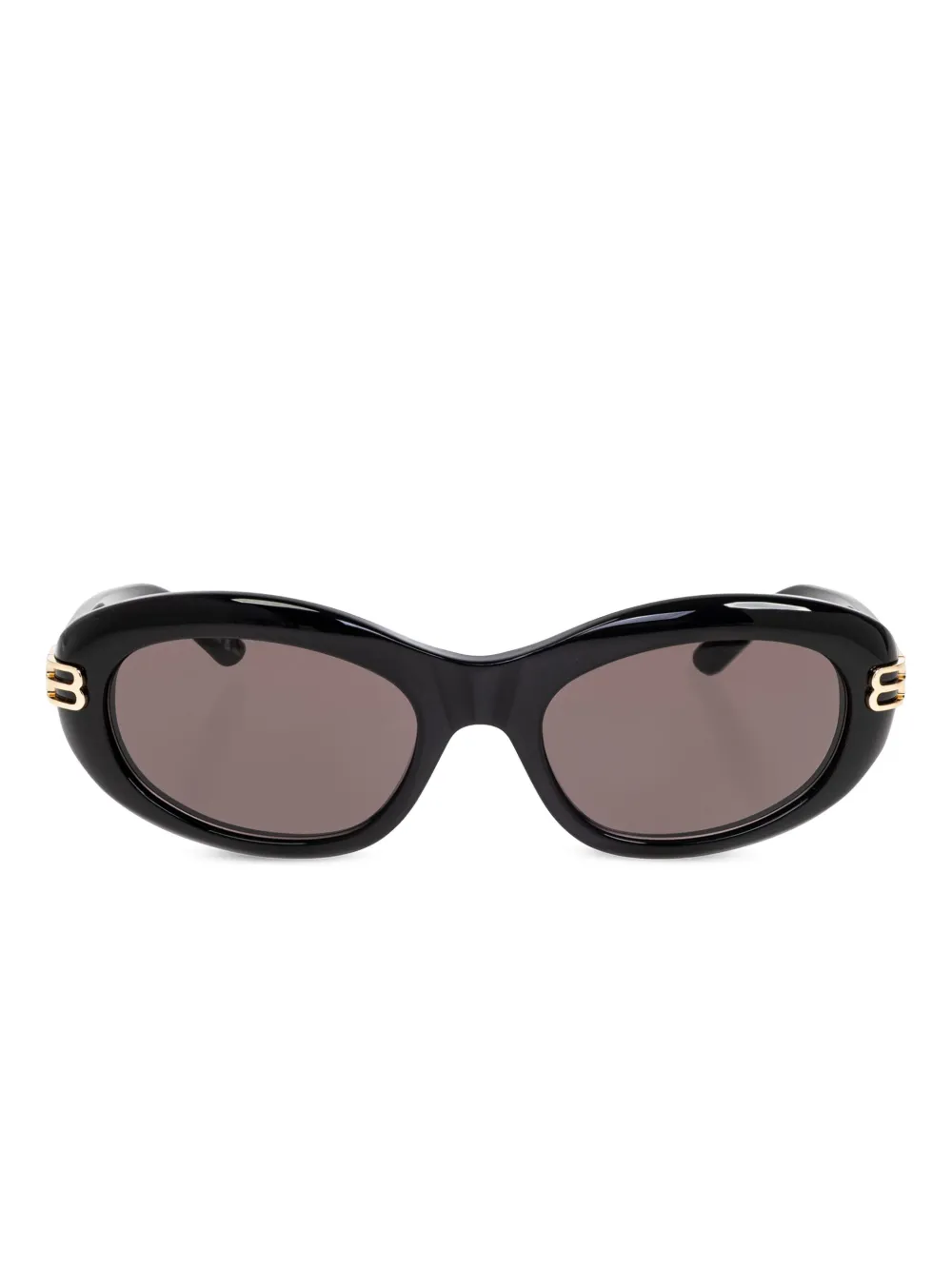 Balenciaga Eyewear Zonnebril met ovalen montuur Zwart