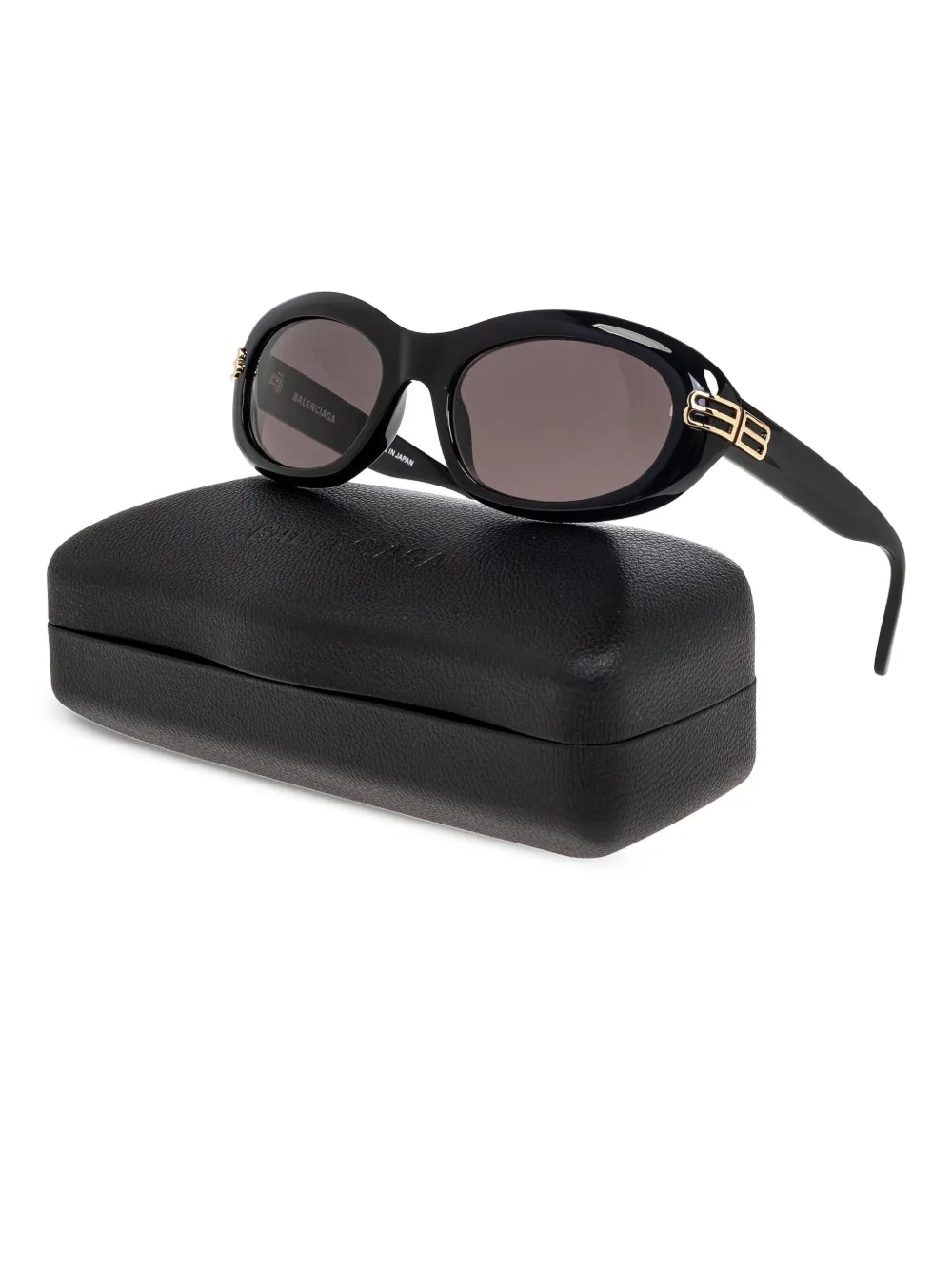 Balenciaga Eyewear Zonnebril met ovalen montuur Zwart