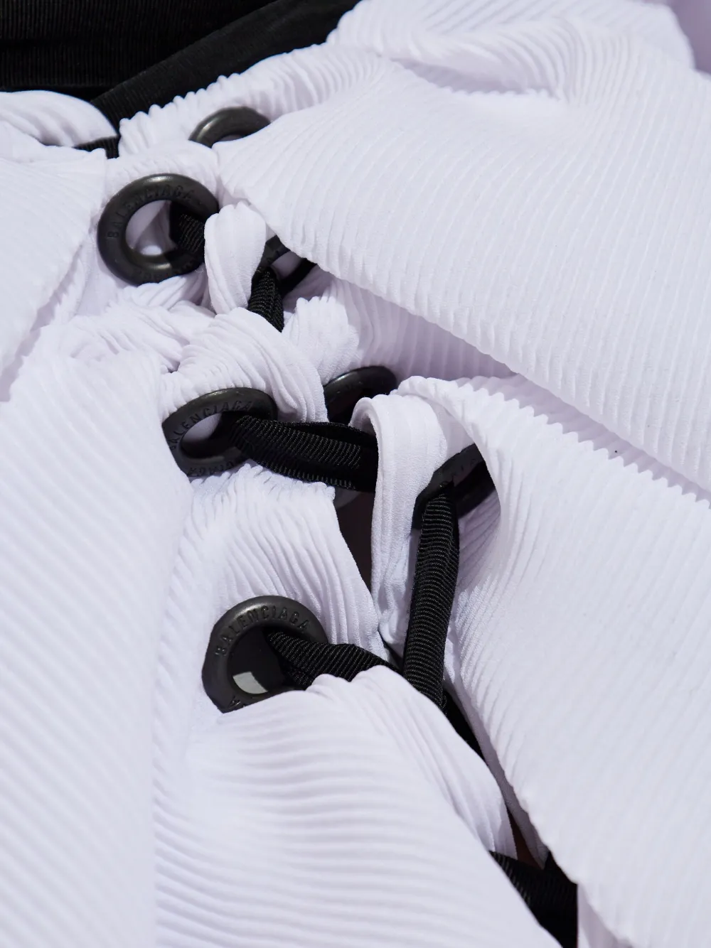 Balenciaga Plissé jurk Wit