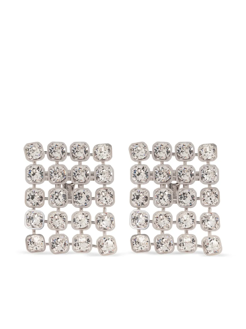 Balenciaga Orecchini con cristalli - Argento