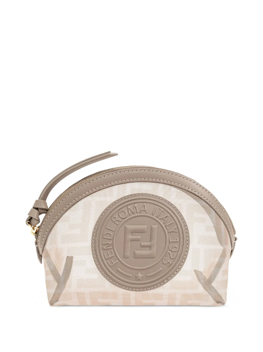 FENDI - logo-patch make up bag - women