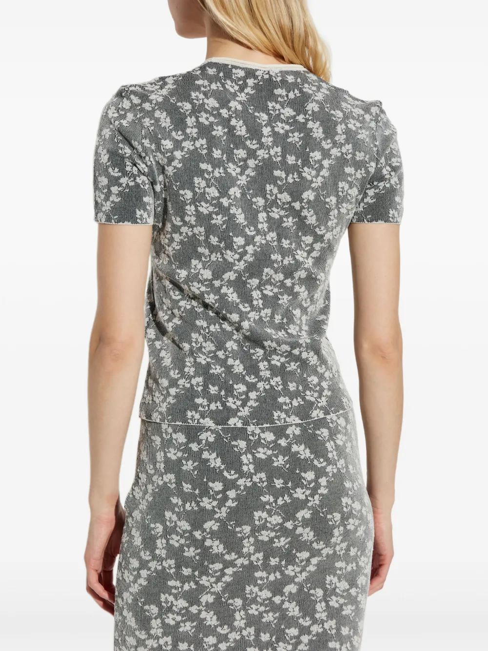 FENDI T-shirt met kant Grijs
