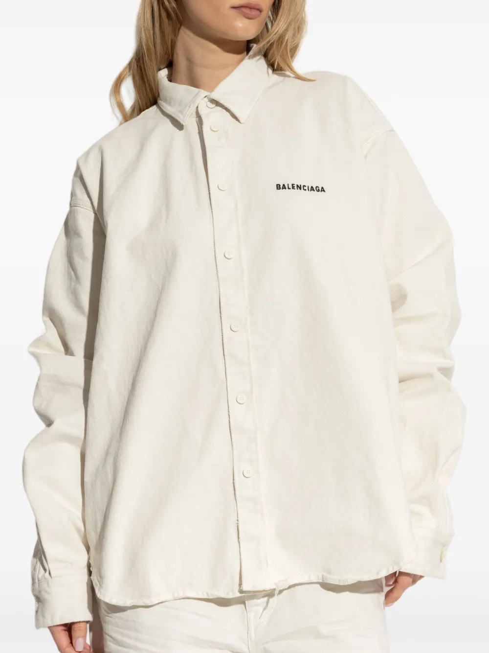 Balenciaga Katoenen blouse Beige
