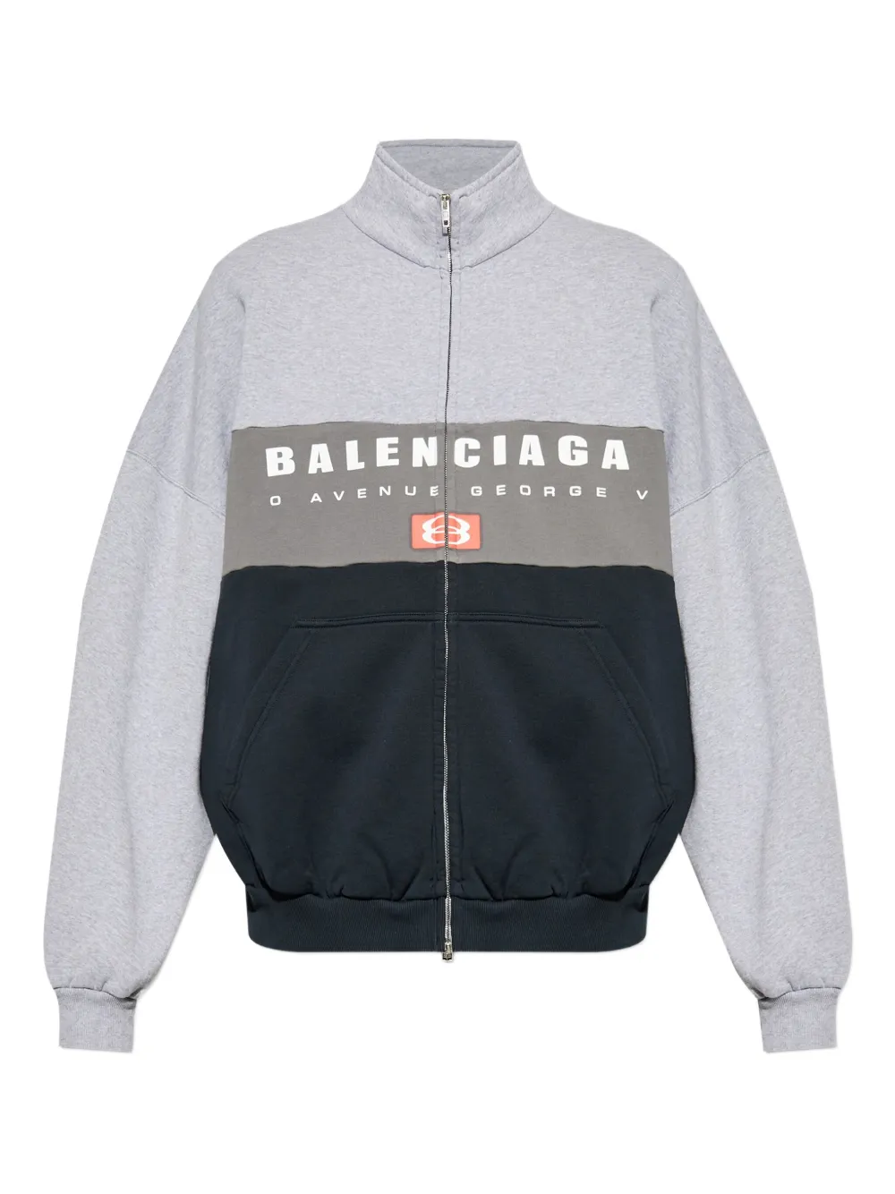 Balenciaga Felpa con zip - Grigio