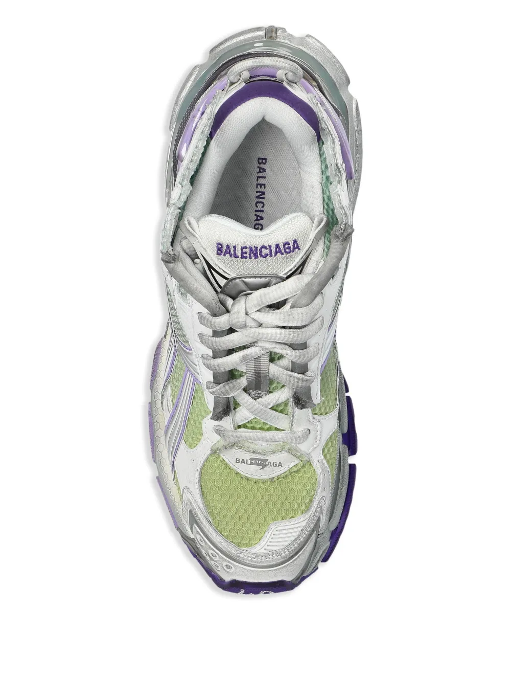 Balenciaga Runner sneakers met veters Zilver