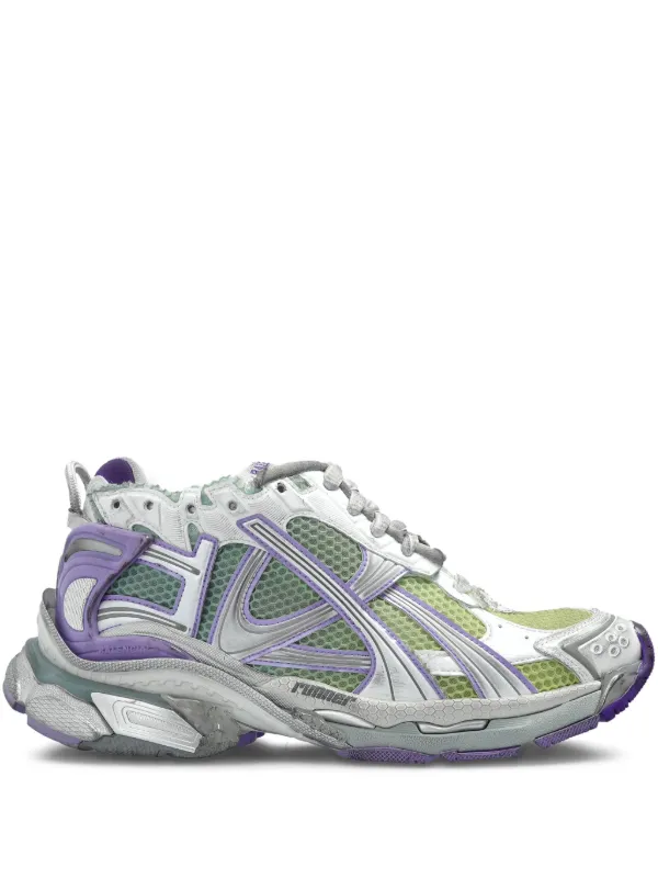 Balenciaga Runner Lace-up Sneakers in Silver