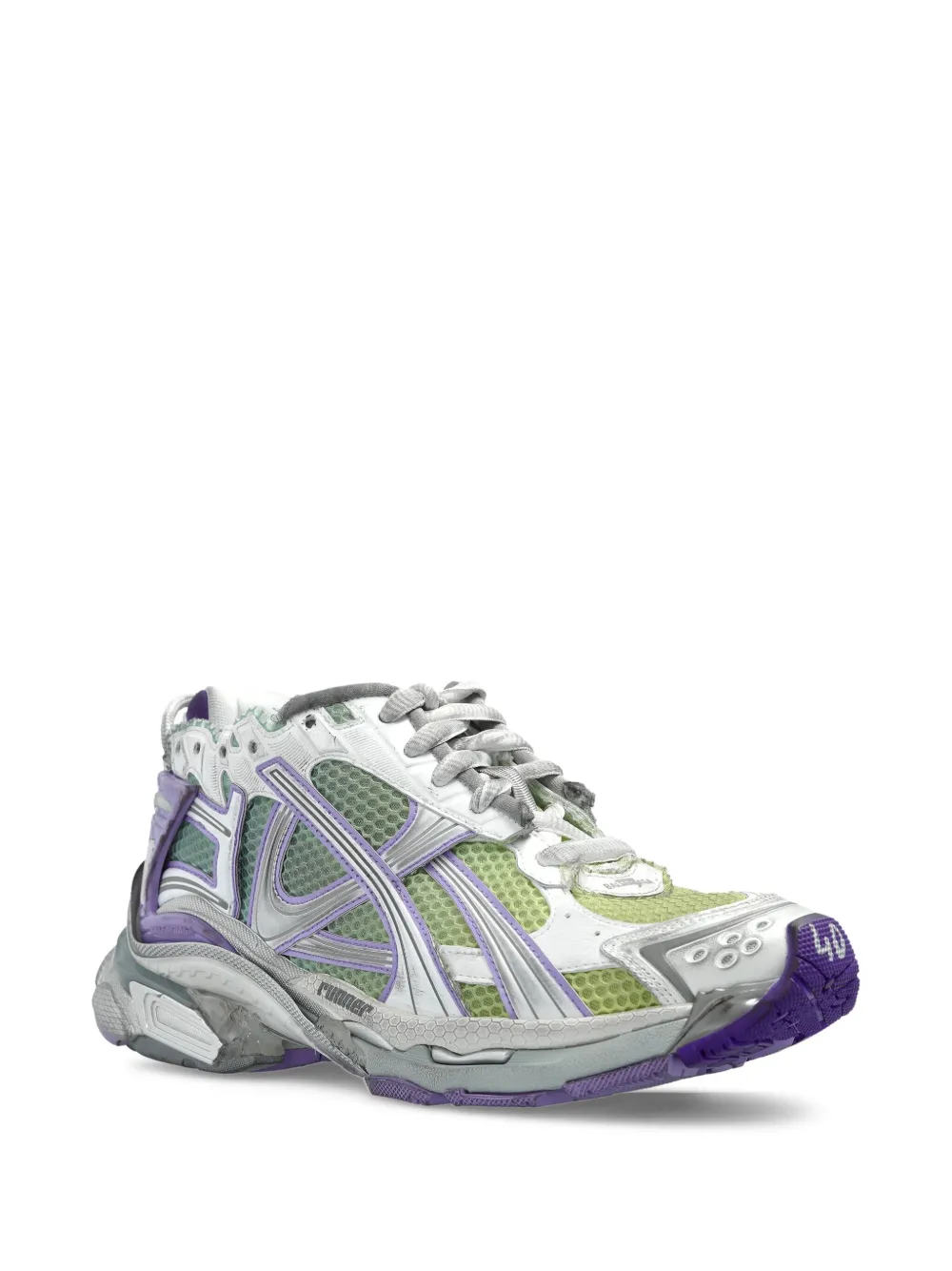 Balenciaga Runner sneakers met veters Zilver